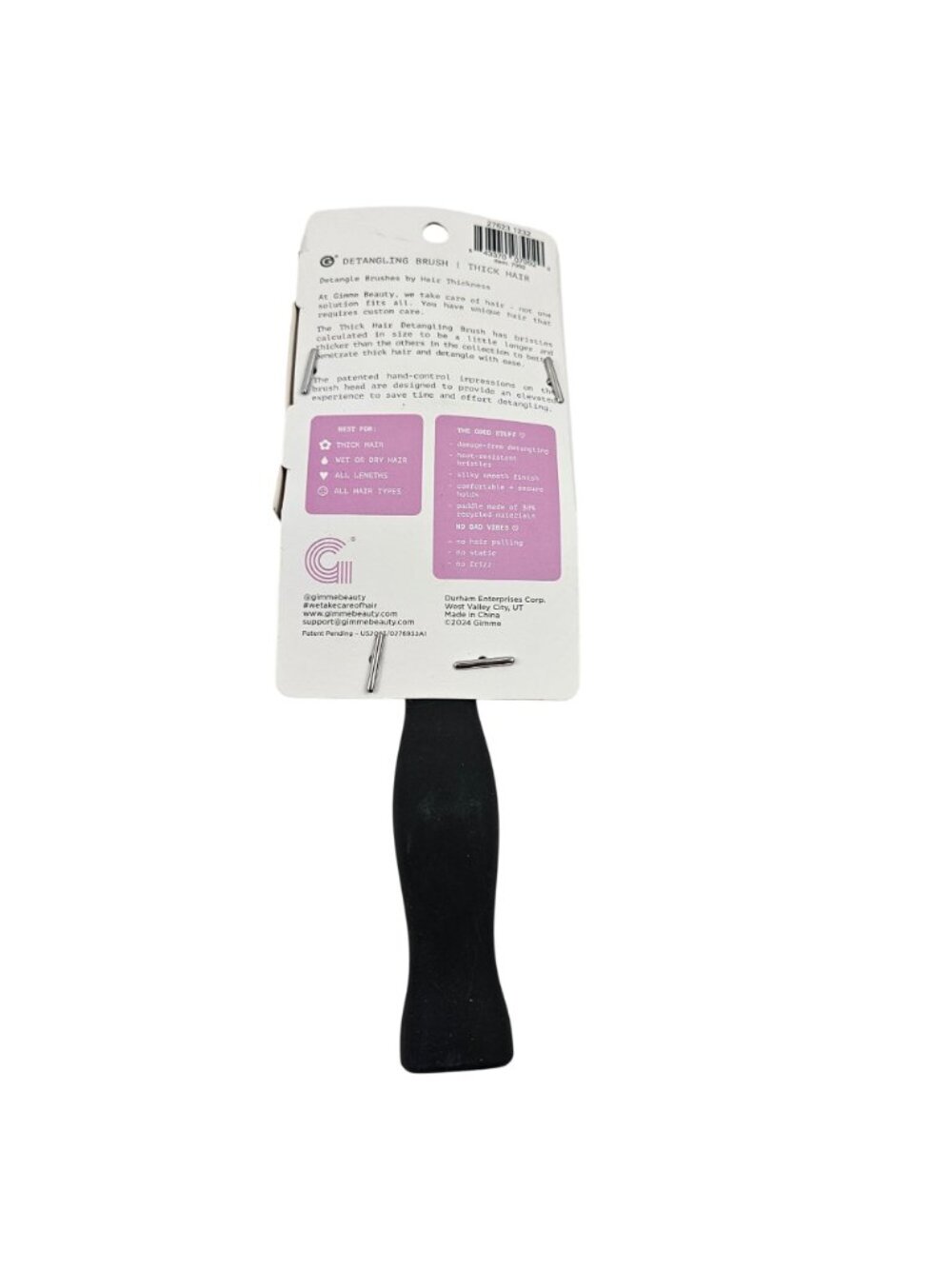 Gimme Detangling Hair Brush Thick Hair Wet or Dry Comfort Grip Handle NIP - Picture 3 of 9